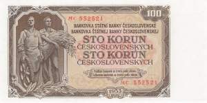 100 Korun p.86b MC 1953